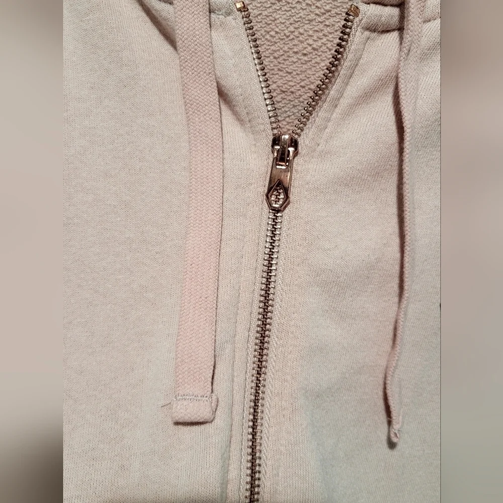 Volcom Light Pink Zipper Hoodie Size Medium
